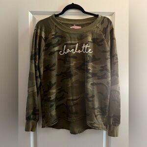Charlotte Camo Crewneck